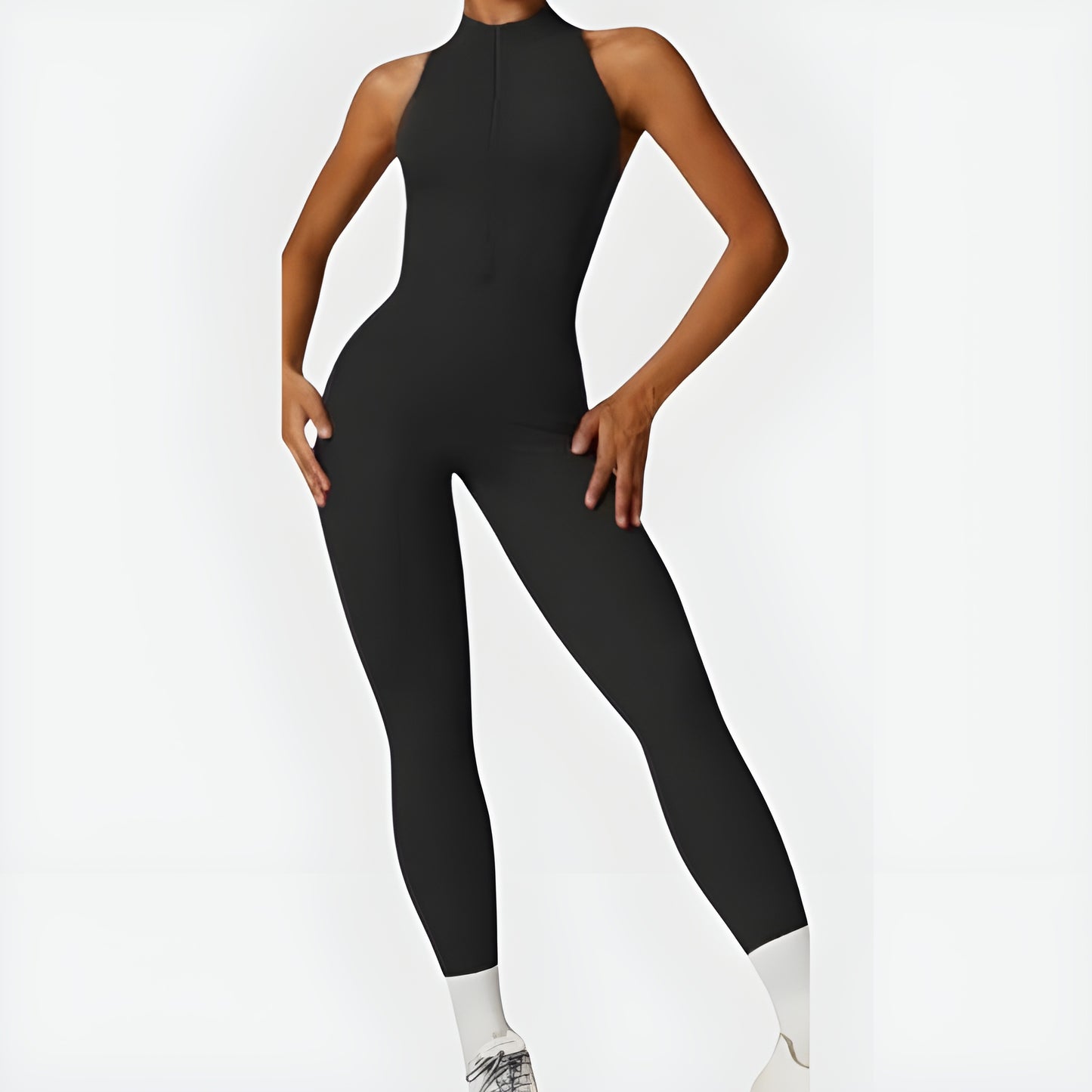 WRTY Performance Zip-Up Romper (full-length)
