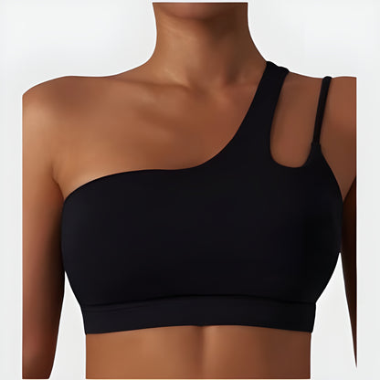 One-Shoulder Luxe Sports Bra