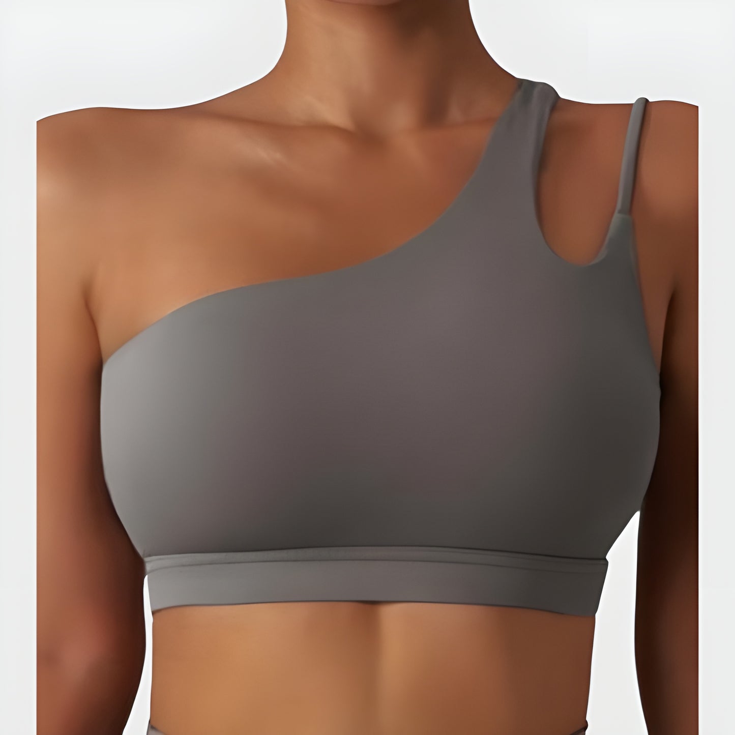 One-Shoulder Luxe Sports Bra