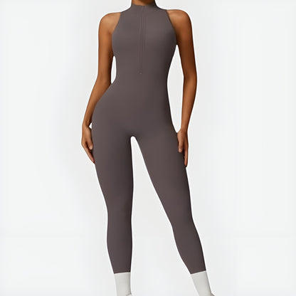 WRTY Performance Zip-Up Romper (full-length)