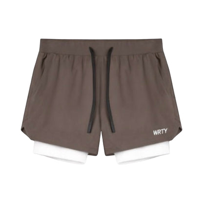 WRTY Men’s Dual-Layer Training Shorts